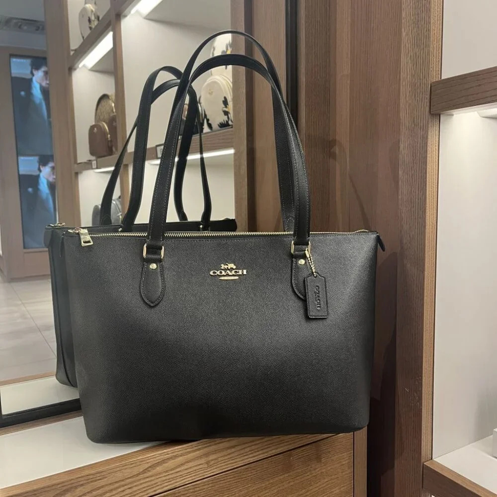 COACH GALLERY TOTE BAG CV402 IMBLK - Picture 3 of 14